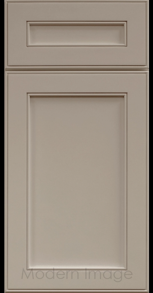 Davis refined Shaker style kitchen cabinet in a French Grey color.